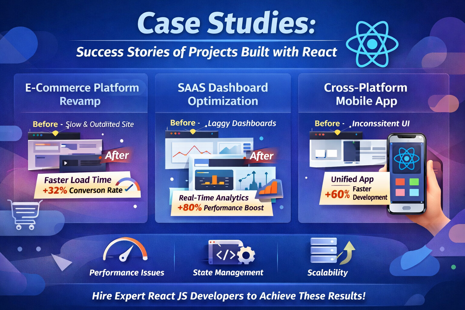 Case Studies Success Stories of Projects Built with React