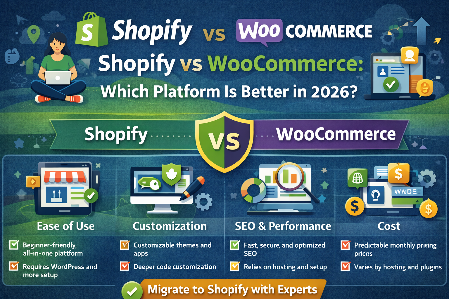 Shopify vs WooCommerce